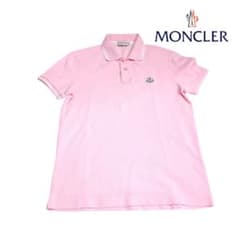 MONCLER モンクレール ポロシャツ ピンク ワッペンロゴ 半袖 - メルカリ