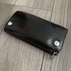 トラッカーウォレット 長財布 茶心 ホースバットレザー エイジングあり