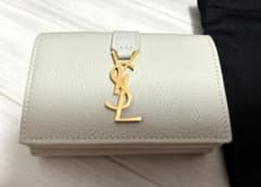 新品未使用】SAINT LAURENT 三つ折り財布 ホワイト 定価8万越え 