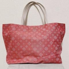ラシット モノグラム トートバッグ ナイロン　russet ピンク×オフホワイトのサムネイル