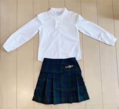 【美品】parentsdream チェックプリーツスカート130㎝のサムネイル