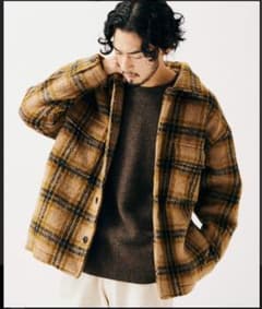 JOURNAL STANDARD ビックチェック シャギーCPOのサムネイル