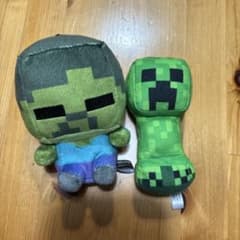 Minecraft ぬいぐるみ ゾンビ クリーパー 2点セット 安いのサムネイル