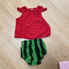 西松屋 スイカ 80 スイカセットアップのサムネイル