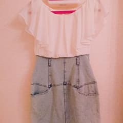 シフォン デニム ワンピース リエンダ riendaのサムネイル