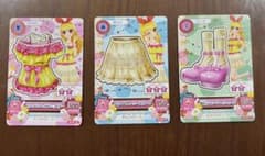 アイカツ カード キュートタイプ トップス ボトムス シューズ3枚セット