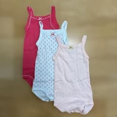 PETIT BATEAU ベビー キャミソール 3点セット 12m/74cmのサムネイル