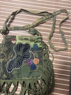 ネパール ハンドメイド ヒッピー フリンジ ショルダーバッグのサムネイル