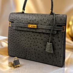 ✨極美品✨モラビト スカラ28 オーストリッチ ハンドバッグ ベルト 