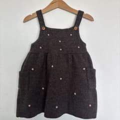 Zara 子供様2〜3才ジャンバースカート 100cmくらいブラウンのサムネイル