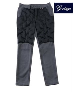新品 G-stage 高級ダウン ハイブリッドパンツ 定2.5万50ムータマリン