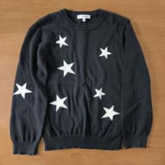 GLOBAL WORK キッズ 星柄 ニット セーター XXL 130cmのサムネイル