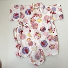 ベビー甚平　ロンパース　女の子 70のサムネイル