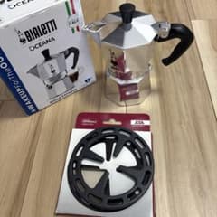 BIALETTI エスプレッソメーカー（3カップ）とガスバーナープレート12cmのサムネイル