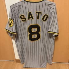 激レア】阪神タイガース 佐藤輝明 旧ビジターユニフォームO（XL