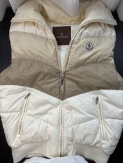 モンクレール MONCLER 1 》ダウンベスト　ベージュカラー MONCLER ダウンベスト ベージュ系 サイズ1 - メルカリ