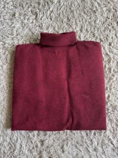 エンポリオアルマーニ タートル ニット セーター ワインレッド SIZE:L 