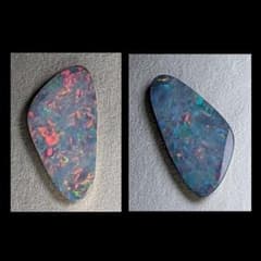 ◇鮮やかな遊色！☆マルチカラー ダブレットオパール 1.39Ct/opal/指輪