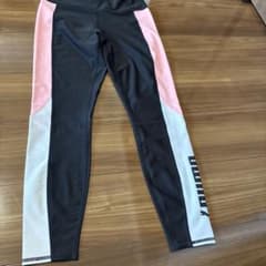 PUMA フィットネスパンツ ブラック/ピンク/ホワイトのサムネイル