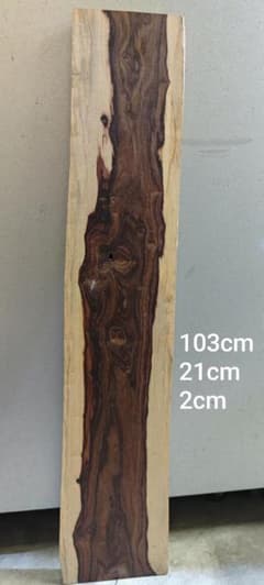 天然木 一枚板 無垢材 103cm×21cm×2cm　グラナディラのサムネイル