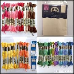 刺繍糸、刺繍布・額縁まとめ売りのサムネイル