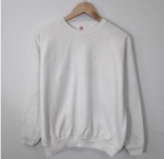 Hanes Her Way スウェット vintage ホワイト 無地 y2kのサムネイル