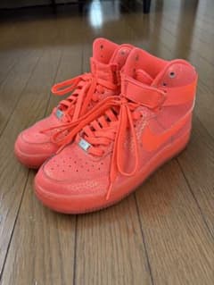 Nike Air Force 1 オレンジ ハイカット スニーカー 24cmのサムネイル