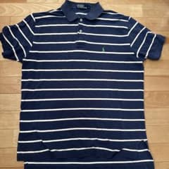 Ralph Lauren ネイビー ストライプ ポロシャツのサムネイル