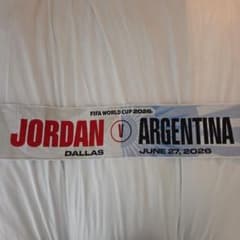 アルゼンチンVSヨルダン ワールドカップマッチデーマフラータオル1本 アルゼンチンVSヨルダン ワールドカップマッチデーマフラータオル1本