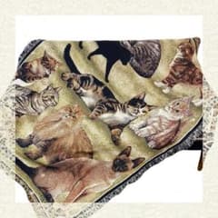 猫　ねこ　レトロ　ラグ　ソファーカバー　166×126 猫 ねこ レトロ ラグ ソファーカバー 166×126 - メルカリ