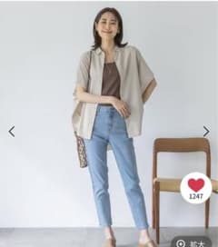 GLOBAL WORK GOODデニムウツクシルエットスリムパンツのサムネイル