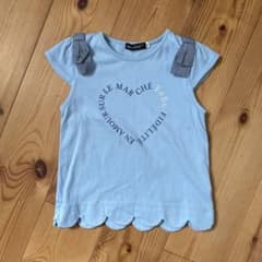 水色 スカラップヘム Tシャツのサムネイル
