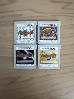 動作確認済み！妖怪ウォッチ 3DSソフト 4本セットのサムネイル