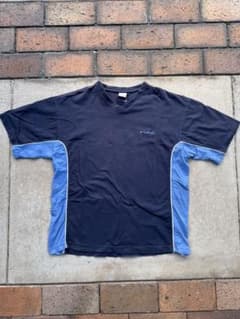 ご*う様 00s NIKE VネックTシャツ　ネイビーブルーのサムネイル