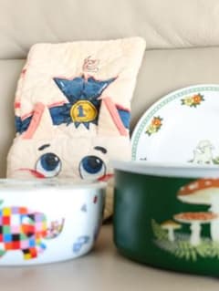 心華やぐ！キッチン4点セット❀　小皿　保存容器　オーブンミット　ぞうのエルマーのサムネイル