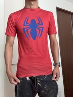 UNDER ARMOUR 스파이더맨 T셔츠 레드 LG L사이즈
