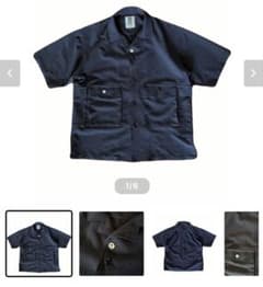 10匣 TENBOX 半袖ワークシャツ ネイビーのサムネイル