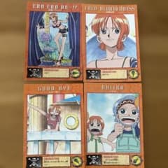 ワンピース カードダスマスターズ ナミ アニメ 旧 カード ONE PIECE 希少】レア ワンピース カードダスマスターズ SPナミ アニメ 4枚セット