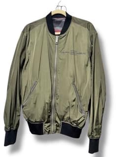 DIESEL ボンバージャケット オリーブグリーン レッドカモ リバーシブル 