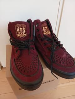 VANS バーガンディ ハイカット 靴のサムネイル