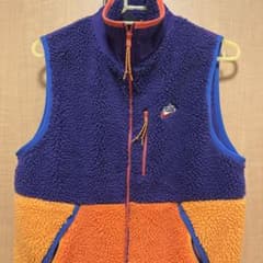 NIKE フリースベスト ボア パープル オレンジのサムネイル