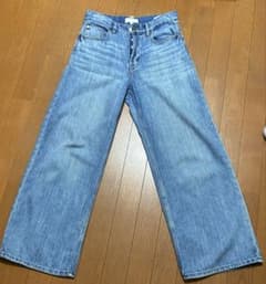 H&M ワイドデニムパンツ ライトブルーのサムネイル
