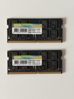 シリコンパワー ノートPC用メモリ DDR4-3200 16GB×2枚 - メルカリ