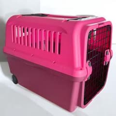リッチェル キャンピングキャリー L ピンク ペットキャリー クレートのサムネイル