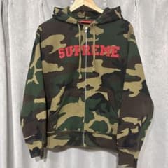 supreme 迷彩ジップパーカー　S 短丈のサムネイル