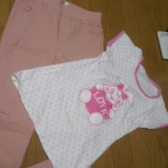 うえが  ANAPの  うさぎTシャツとピンクのメンパンのセットですのサムネイル