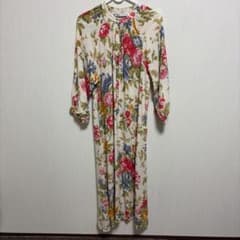 ZARA 花柄 ロングシャツワンピース Mのサムネイル