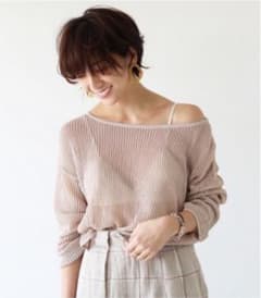 ボートネックシアーニット ungrid moussy プラージュ ザラのサムネイル