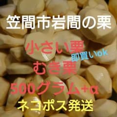 笠間市岩間の小さいむき栗 500g+αのサムネイル