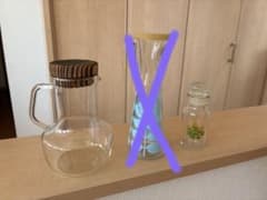 ガラス製ドレッシングボトル 木製キャップ付き ガラスの小瓶のサムネイル